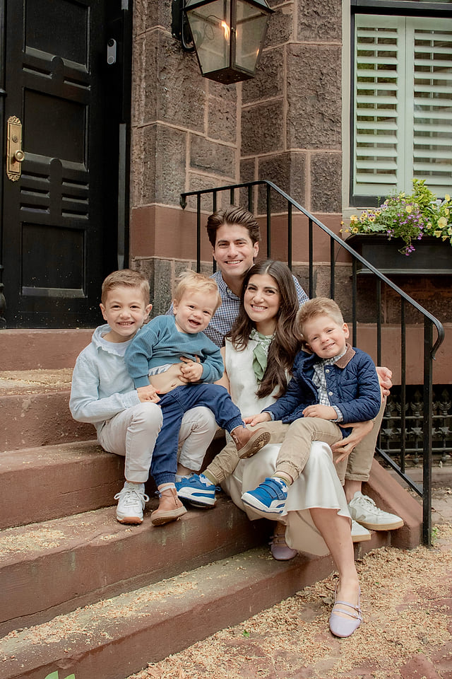 Matt Jenkins with his wife and their three sons